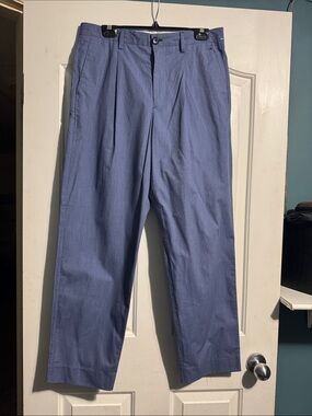 PS by Paul Smith Tapered Fit Pleated Dress Pants Blue Size 32 NWT